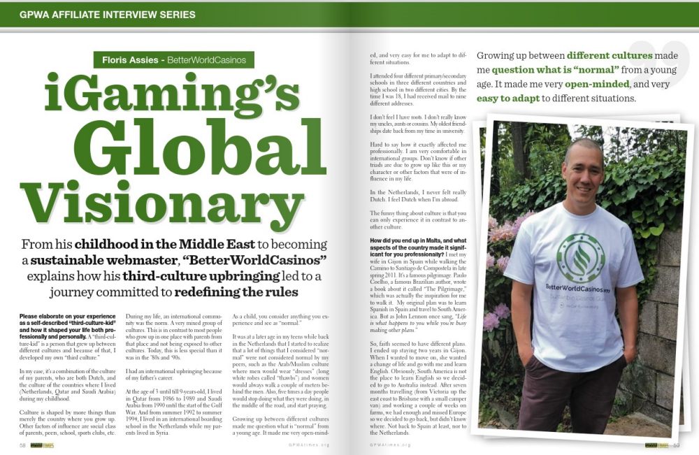 GPWA-Times-Magazine-Issue-58-February-2024 interview Floris Assies iGamings Global visionary